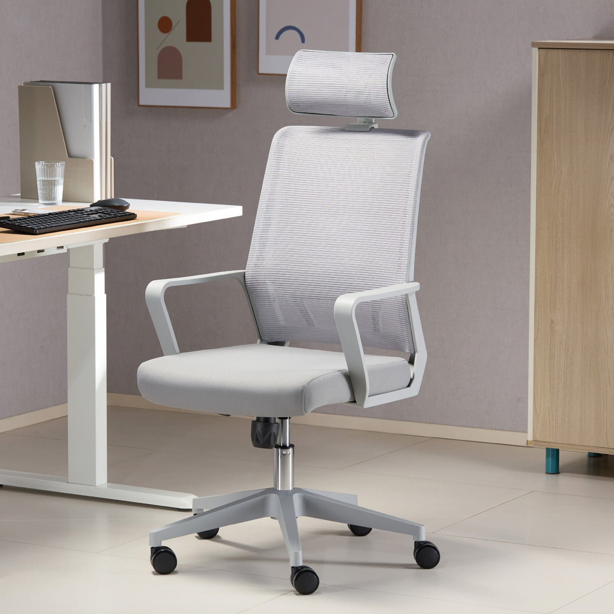 TTAP Cambridge Grey Plus Mesh Office Chair