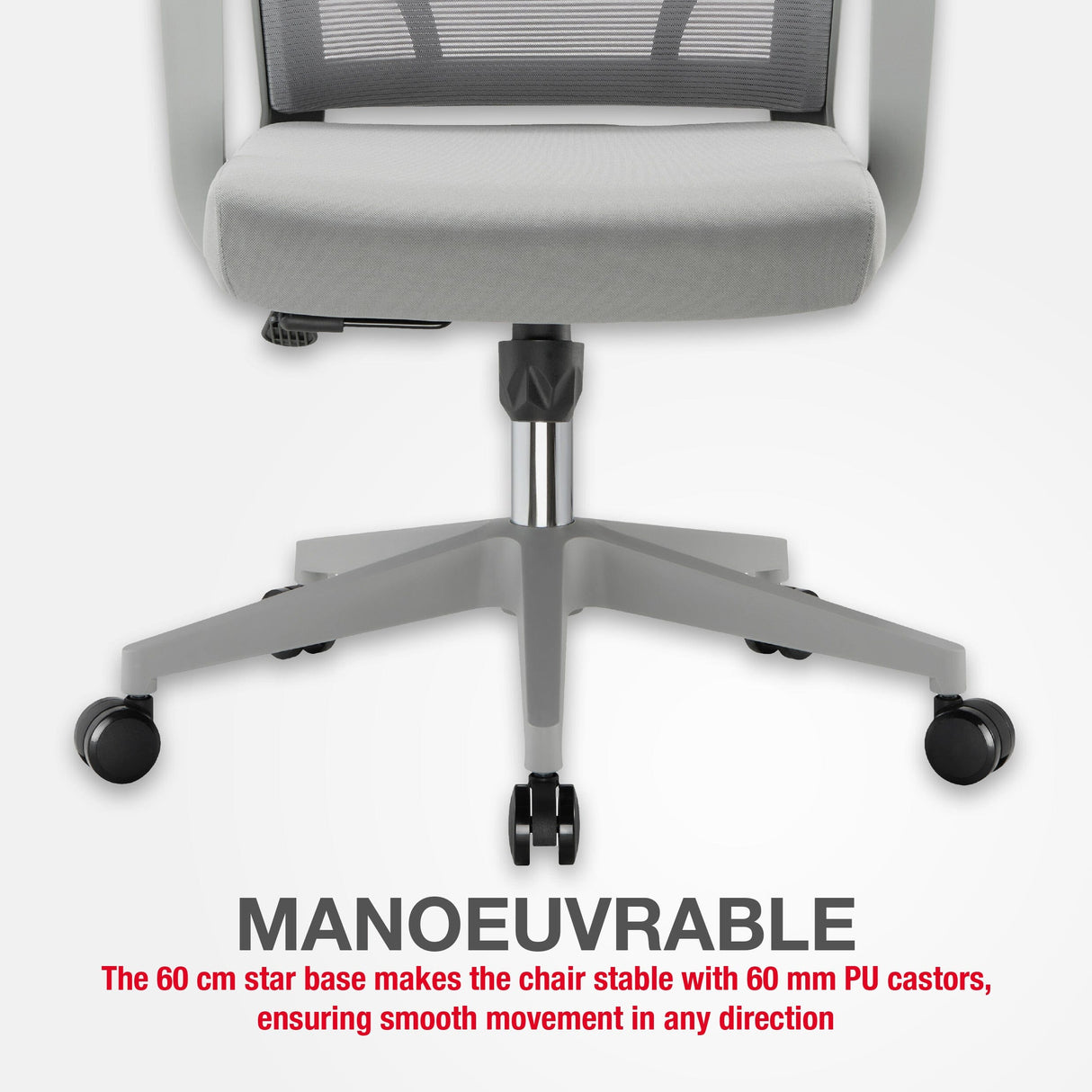 TTAP Cambridge Grey Plus Mesh Office Chair