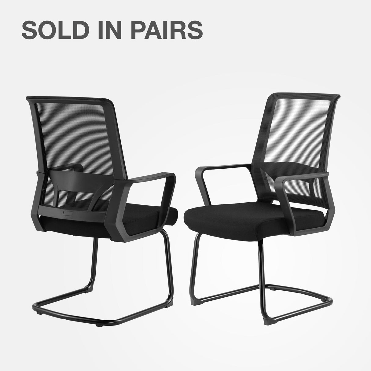 TTAP Cambridge Black Mesh Visitor Chair