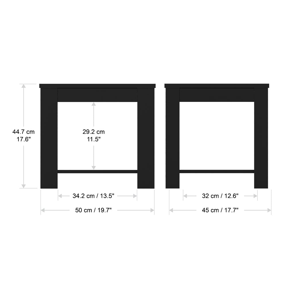 AVF Calibre CAT50BO Black Oak Side Table