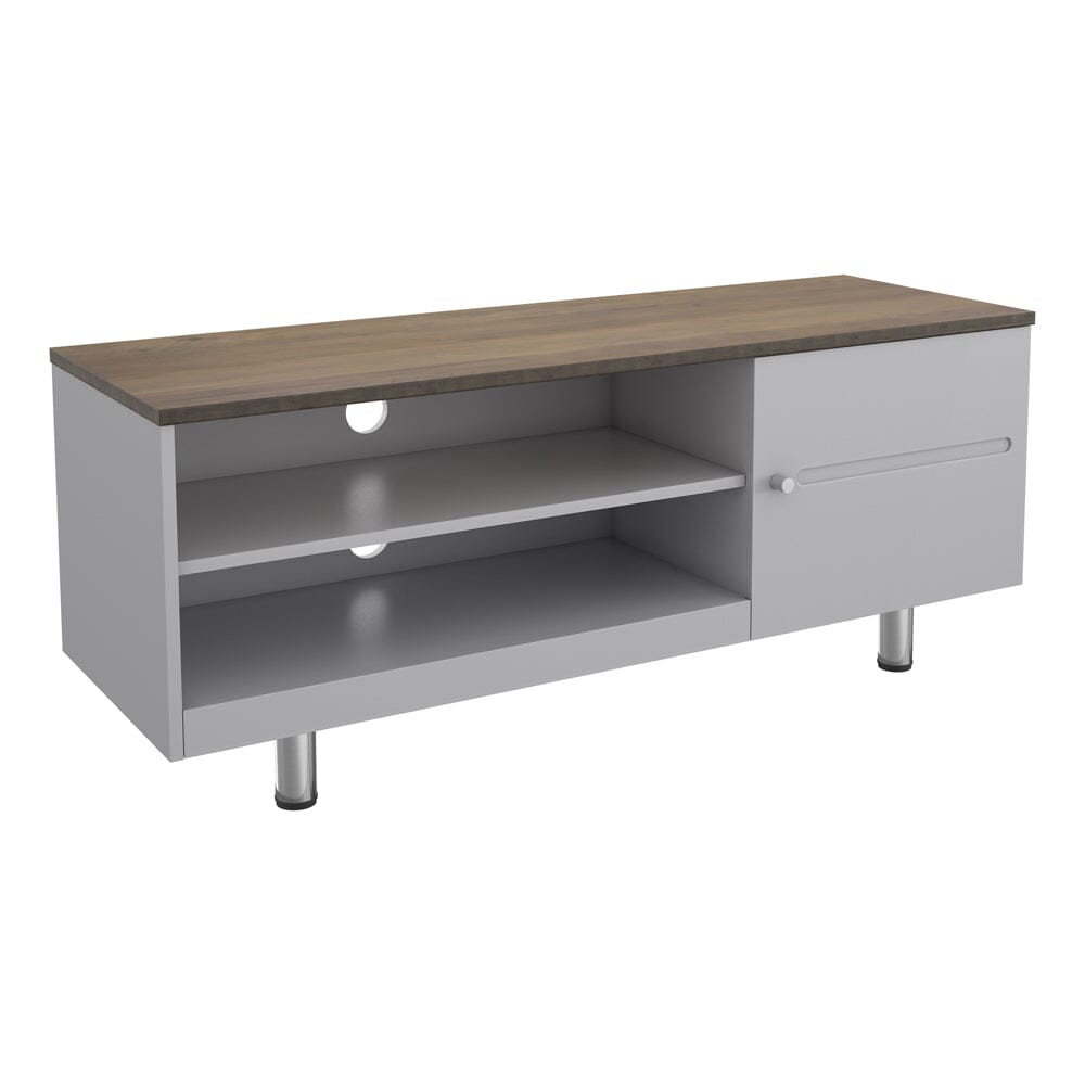 AVF Whitesands 1.2m TV Stand - Satin Grey & Wood