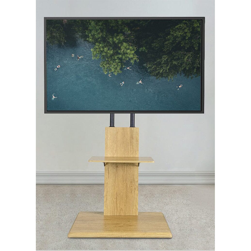 TTAP FS2-OAK TV Stand with Height Adjustable Swivel Bracket for up to 65" TVs