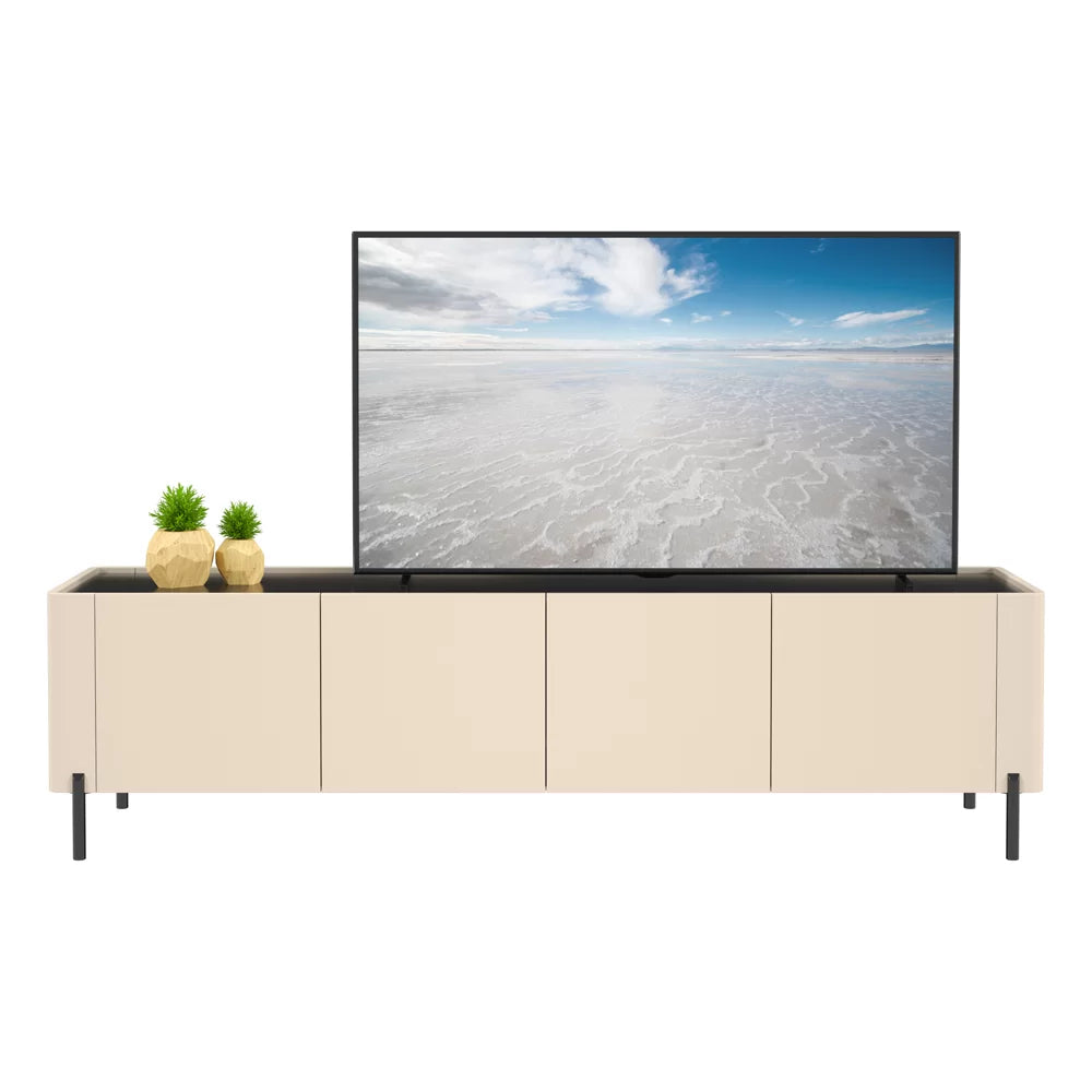 AVF FS200CASTB: Caspian 2m TV Stand (Taupe & Black)