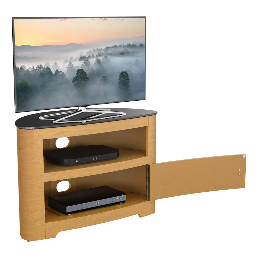 AVF Affinity Blenheim 80cm Curved TV Stand - Oak