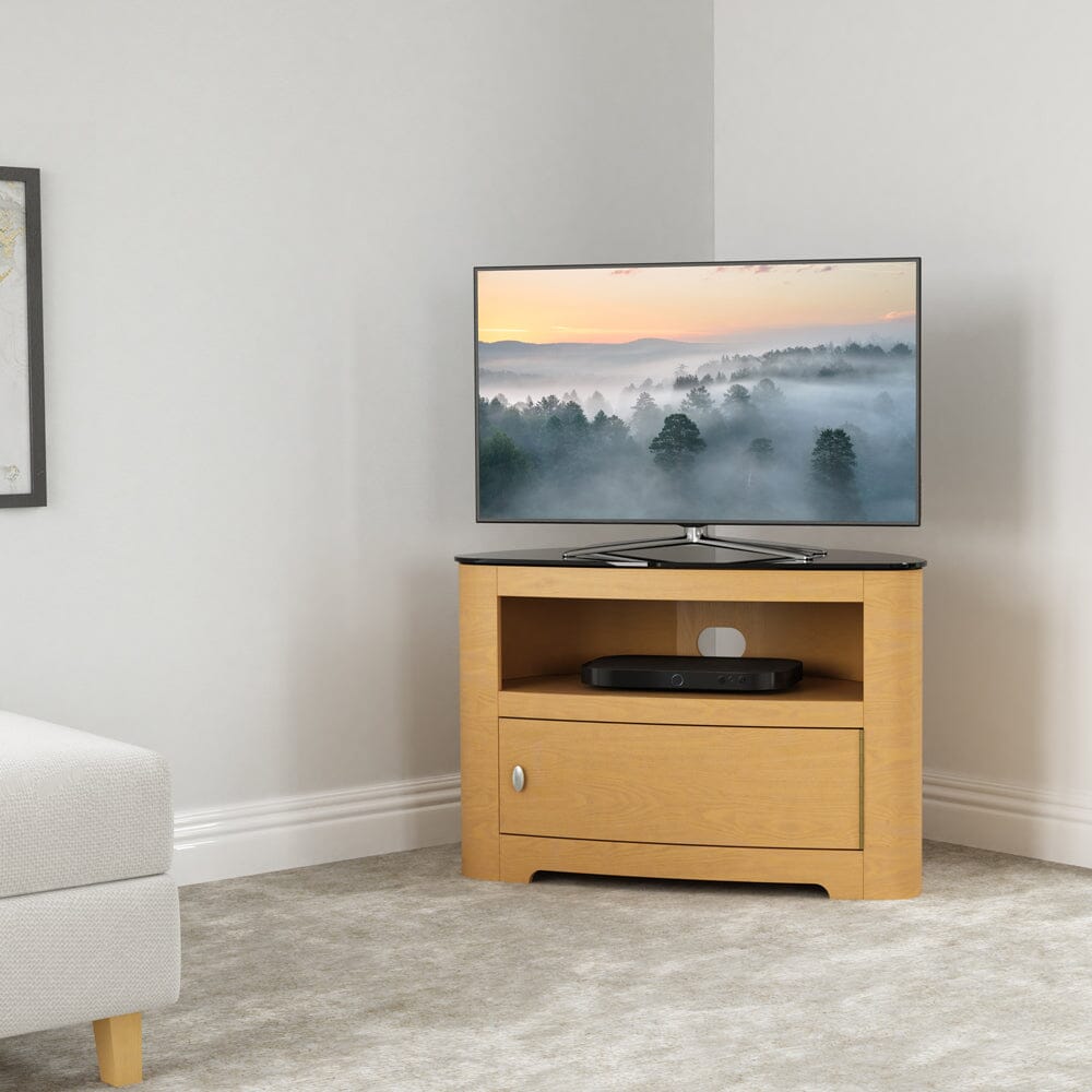 AVF Affinity Blenheim 80cm Curved TV Stand - Oak