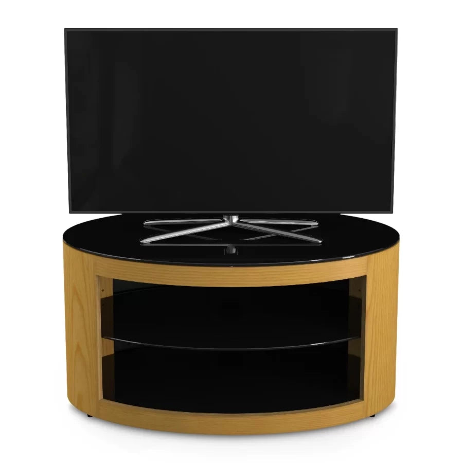 AVF Affinity Buckingham 80cm Oak Oval TV Stand for TVs up to 40"
