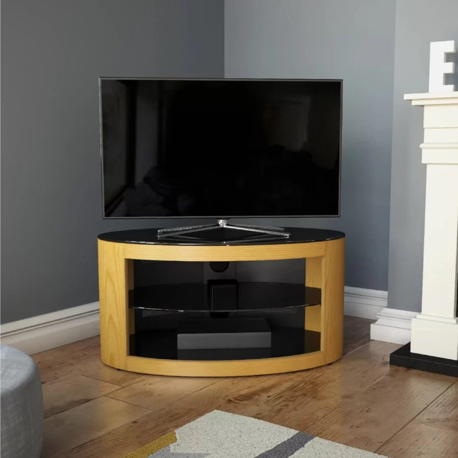 AVF Affinity Buckingham 80cm Oak Oval TV Stand for TVs up to 40"