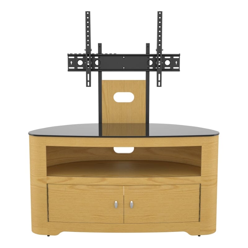 AVF Affinity Blenheim 100cm Oak Curved TV Stand with Mount