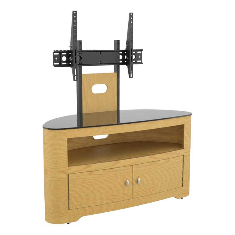 AVF Affinity Blenheim 100cm Oak Curved TV Stand with Mount
