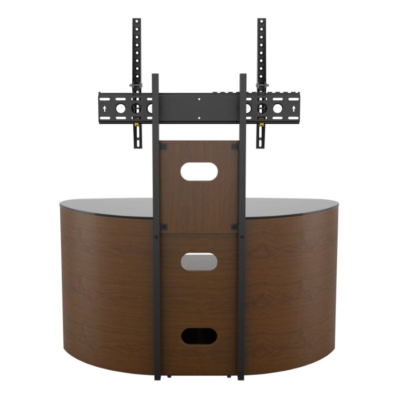 AVF Affinity Blenheim 100cm Walnut Curved TV Stand with Mount