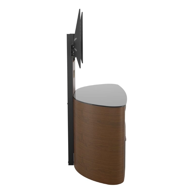 AVF Affinity Blenheim 100cm Walnut Curved TV Stand with Mount