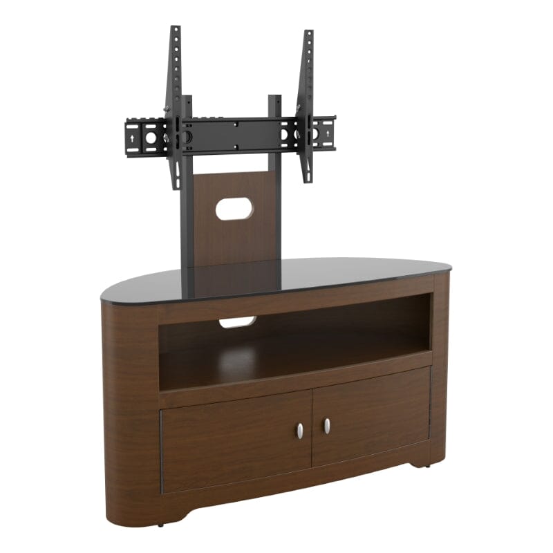 AVF Affinity Blenheim 100cm Walnut Curved TV Stand with Mount