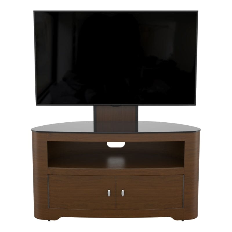 AVF Affinity Blenheim 100cm Walnut Curved TV Stand with Mount