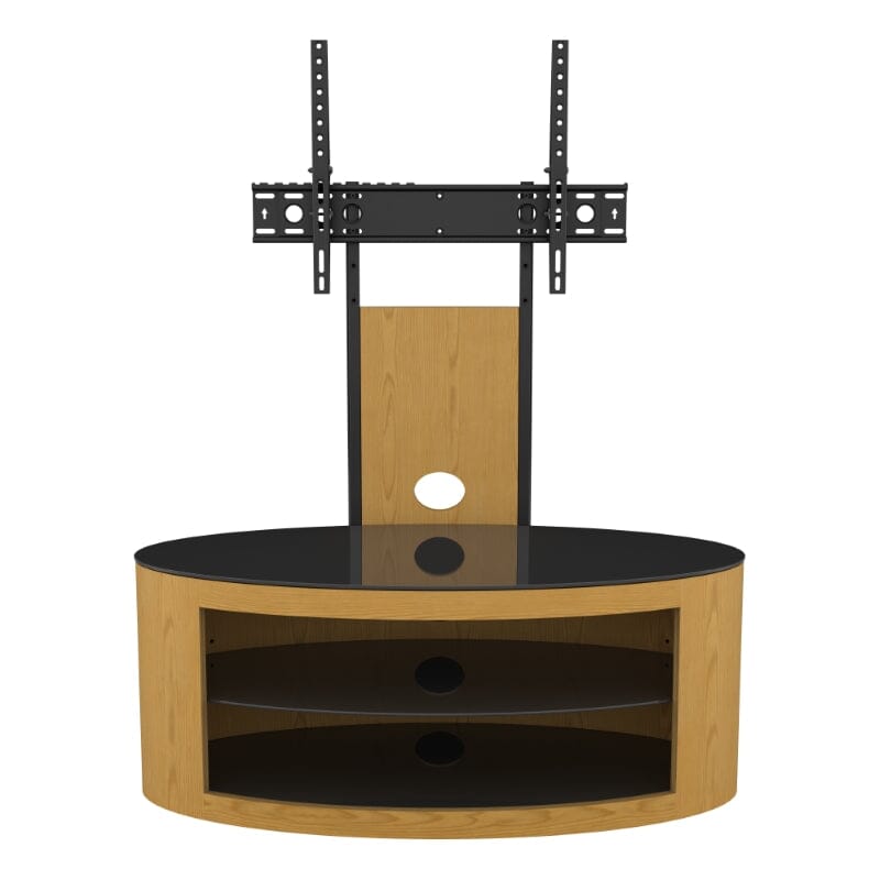 AVF Affinity Buckingham 1m Oval TV Stand with Mount - Oak