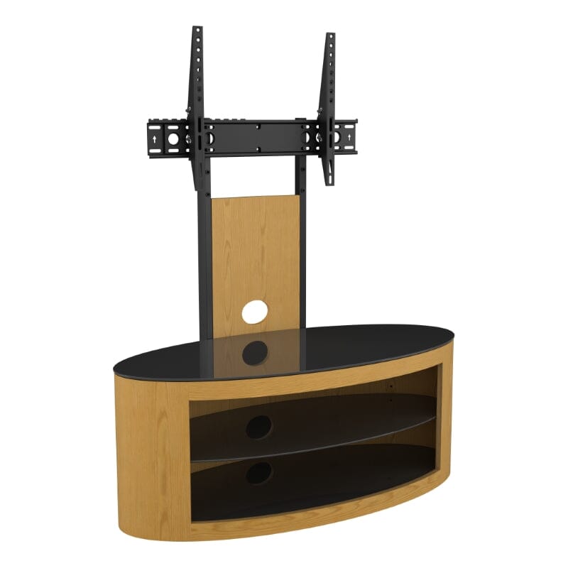 AVF Affinity Buckingham 1m Oval TV Stand with Mount - Oak