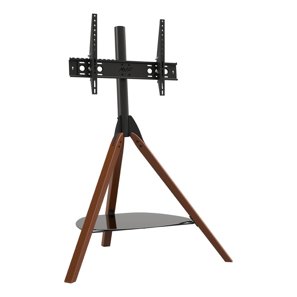 AVF FSL1000HOXDWB Dark Wood Hoxton Tripod TV Stand with Shelf