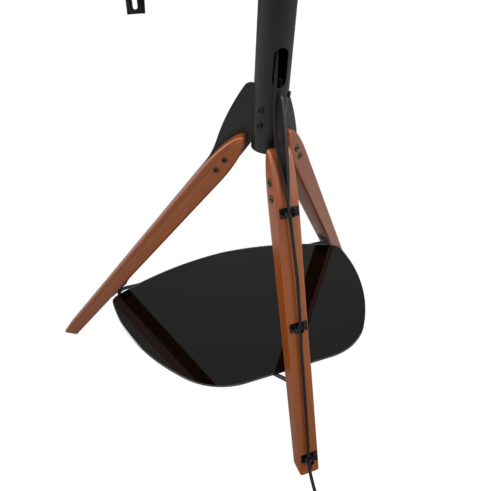 AVF FSL1000HOXDWB Dark Wood Hoxton Tripod TV Stand with Shelf