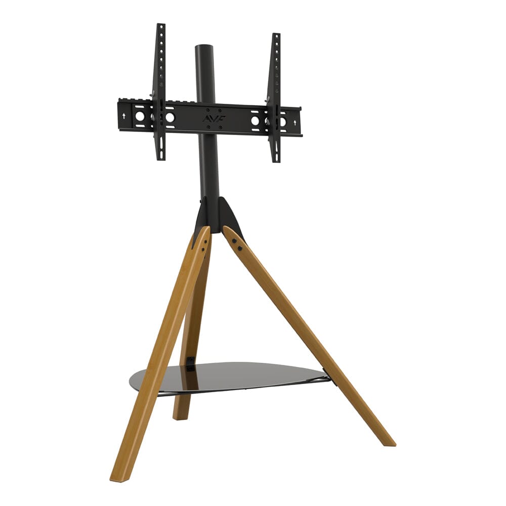 AVF FSL1000HOXLWB Light Wood Hoxton Tripod TV Stand with Shelf