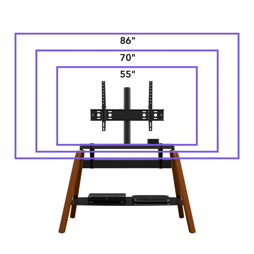 AVF Hoxton Quad FSL1120HOQDWB TV Stand (Dark Wood)