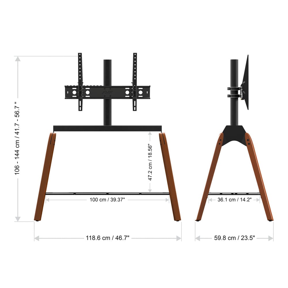 AVF Hoxton Quad FSL1120HOQDWB TV Stand (Dark Wood)