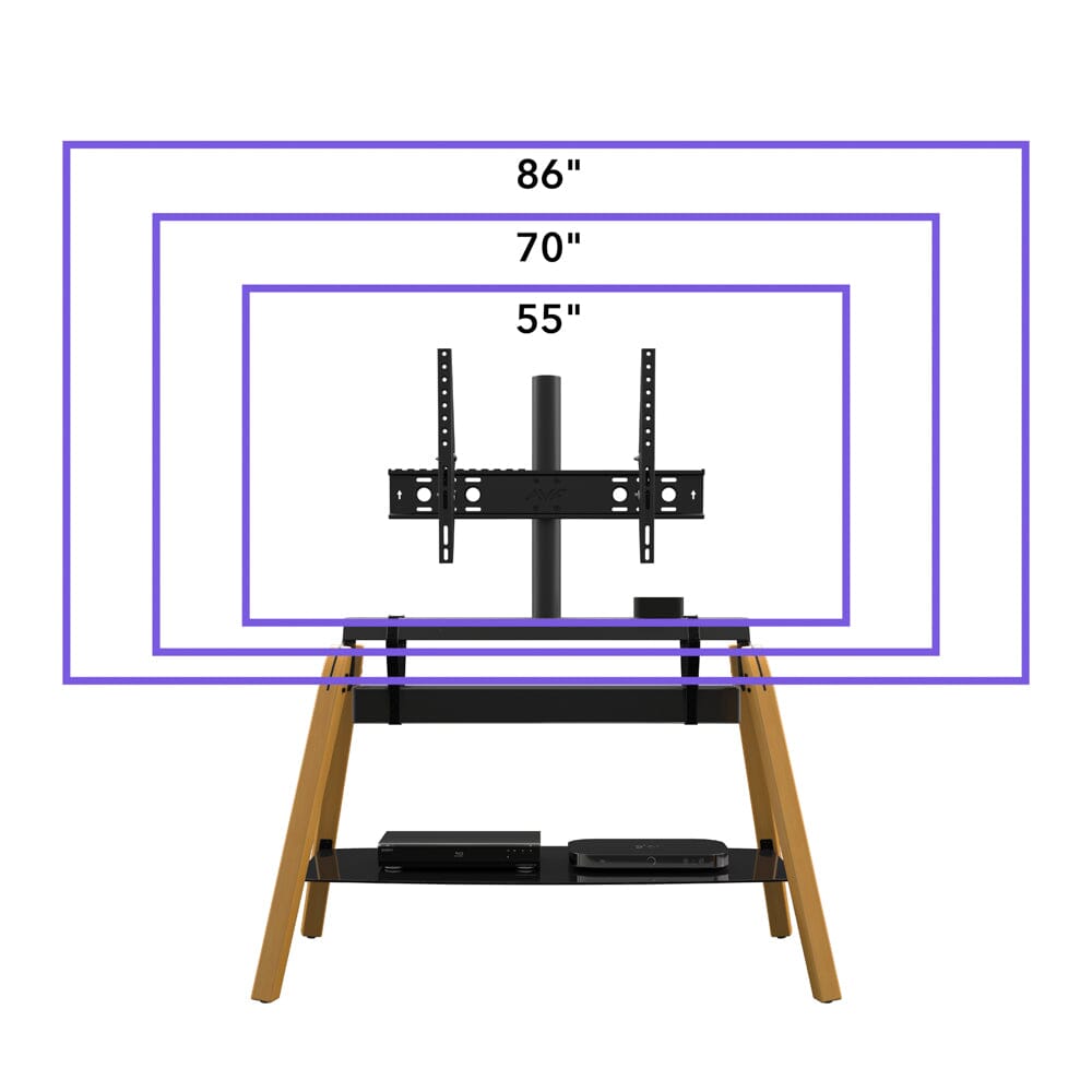 AVF Hoxton Quad FSL1120HOQLWB TV Stand (Light Wood)