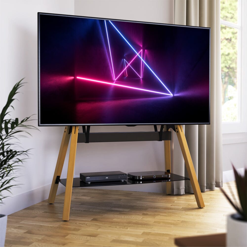 AVF Hoxton Quad FSL1120HOQLWB TV Stand (Light Wood)