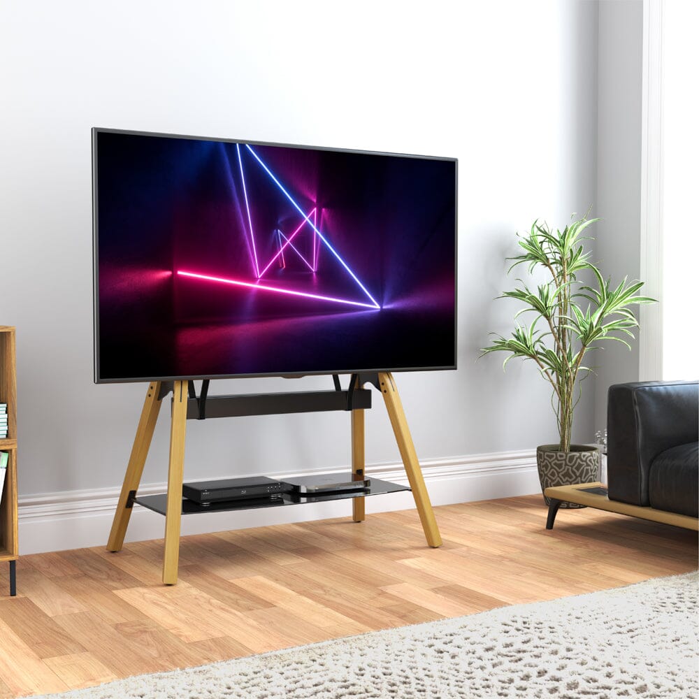 AVF Hoxton Quad FSL1120HOQLWB TV Stand (Light Wood)