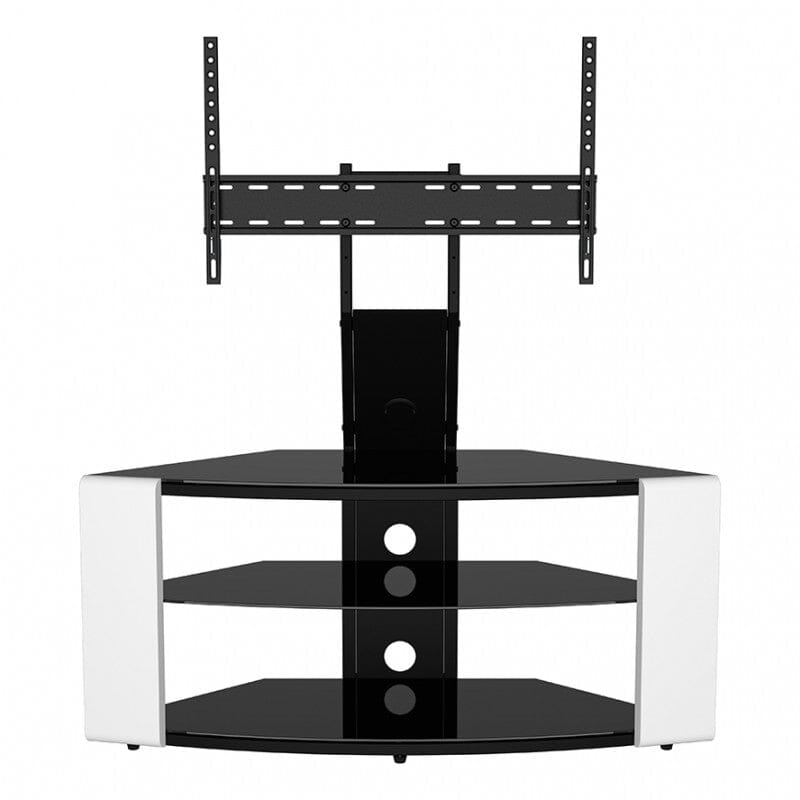 AVF FSL1174COGW: Como 1.08m Corner TV Stand with Mount (Gloss White)