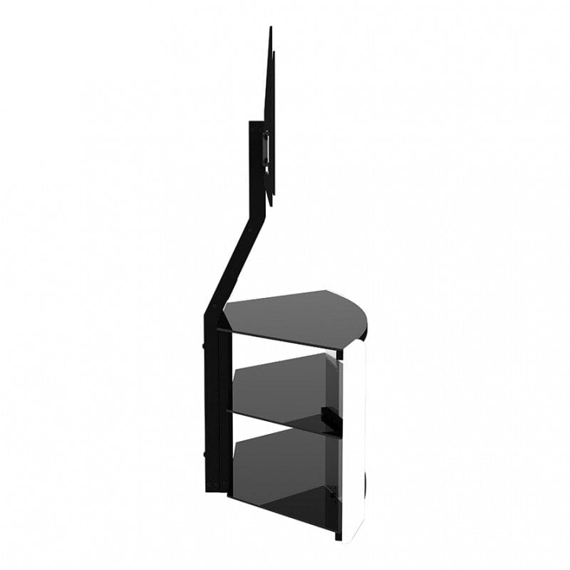 AVF FSL1174COGW: Como 1.08m Corner TV Stand with Mount (Gloss White)
