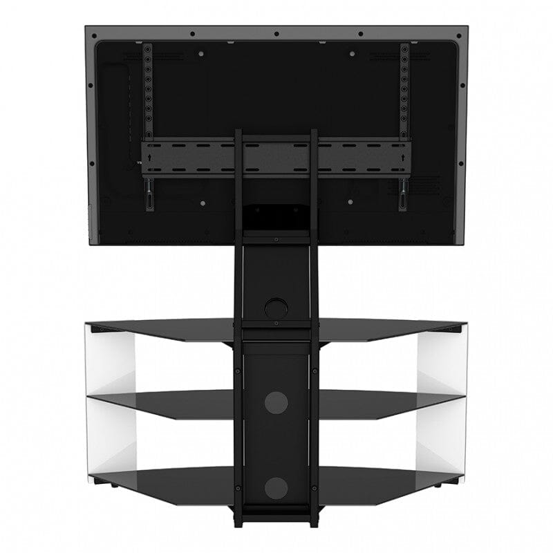 AVF FSL1174COGW: Como 1.08m Corner TV Stand with Mount (Gloss White)