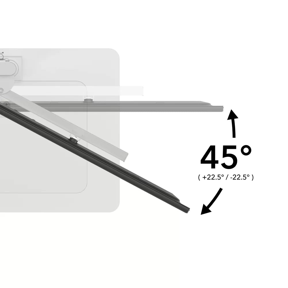 AVF FSL550LFWC: AVF Loft All-in-One Column TV Stand (White & Clear Glass)