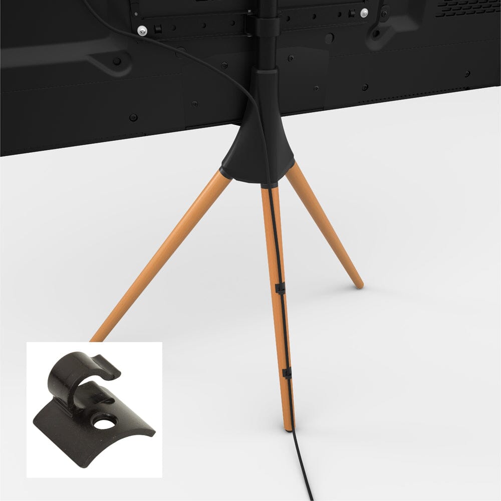 AVF Camden Light Wood Tripod TV Stand with Swivel