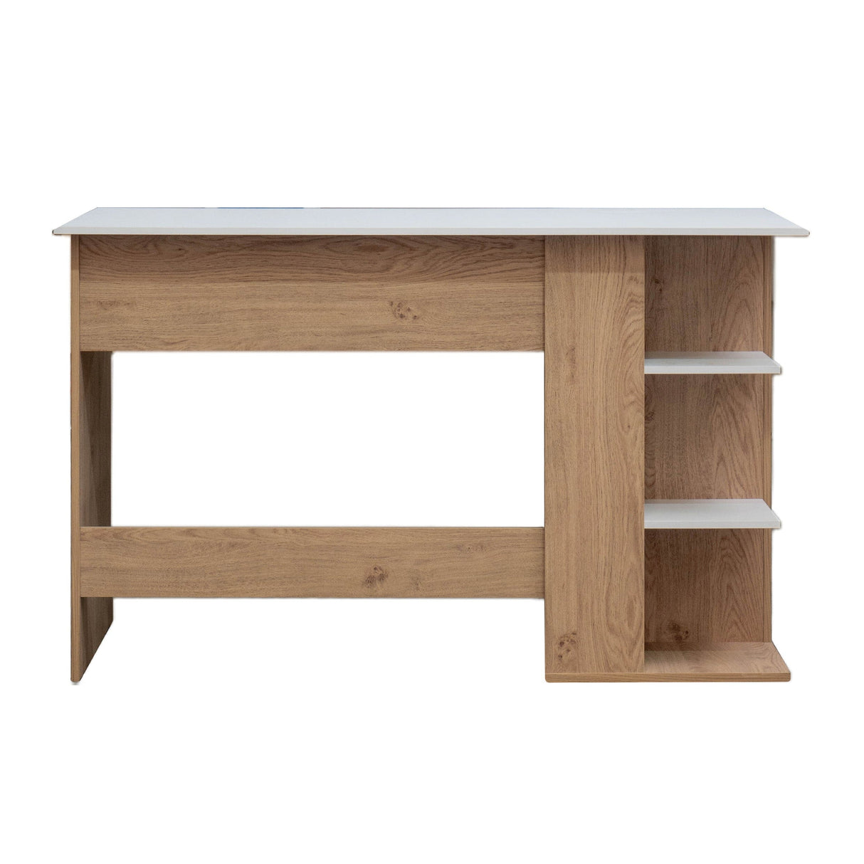 TTAP Milan 120cm Wide Oak and White Desk
