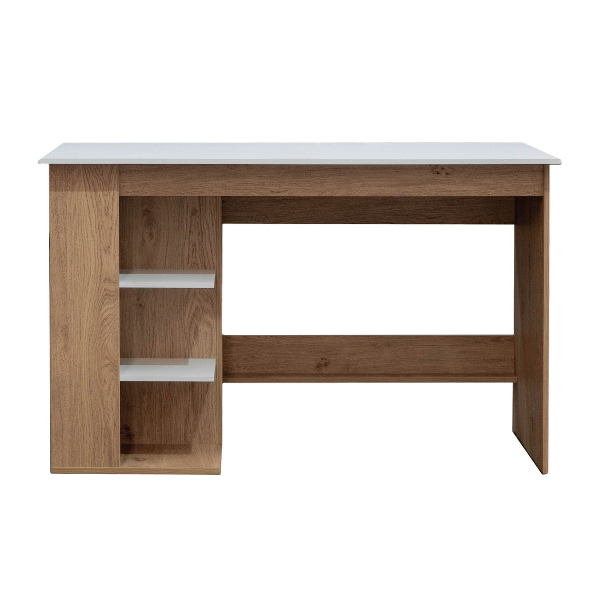 TTAP Milan 120cm Wide Oak and White Desk