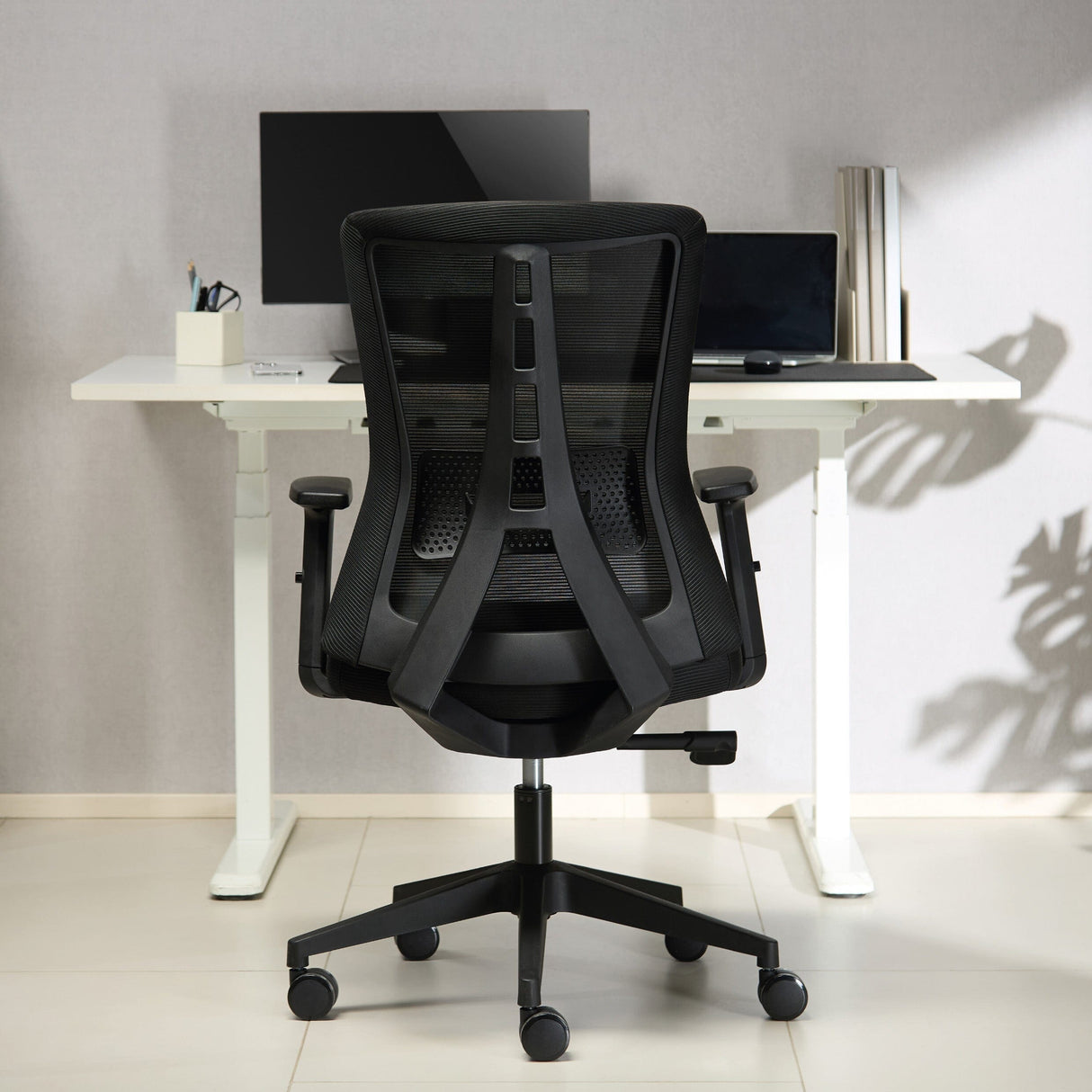 TTAP Oxford Black Mesh Office Chair