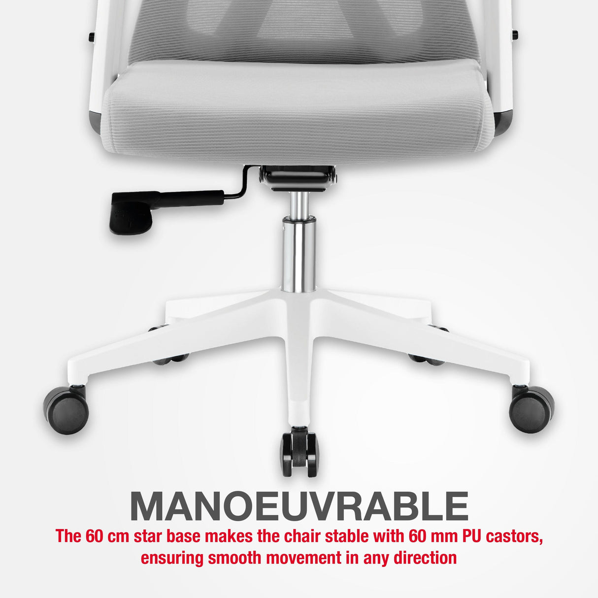 TTAP Oxford Plus Grey Mesh Office Chair