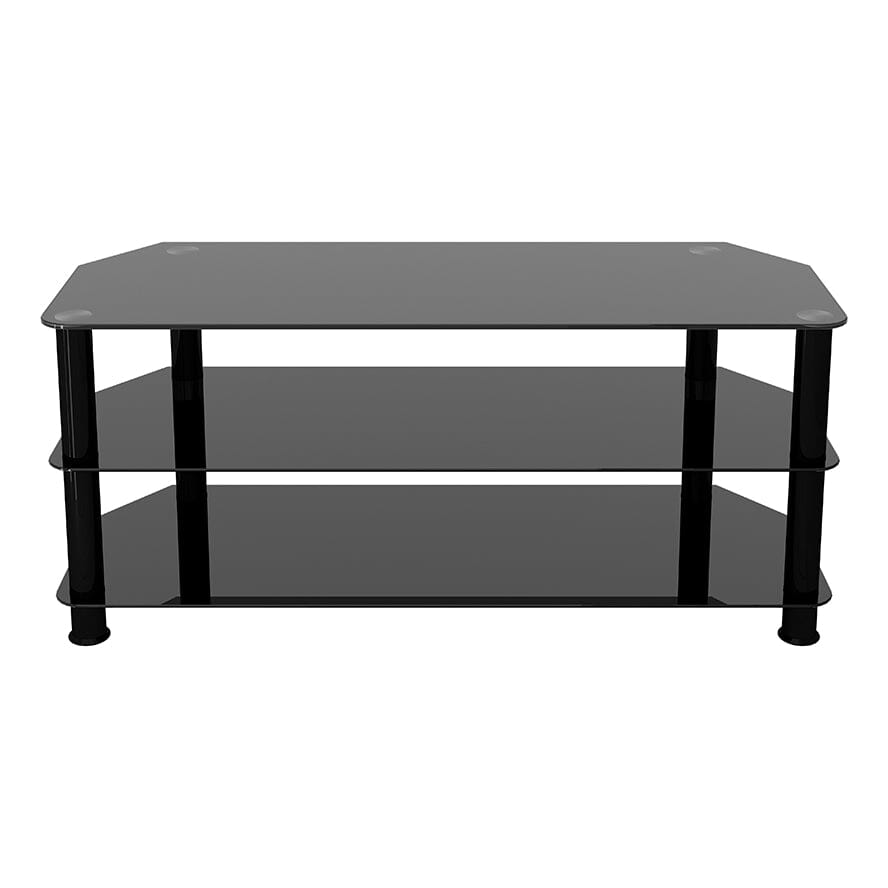 AVF Classic 1.14m Glass Corner TV Stand - Black