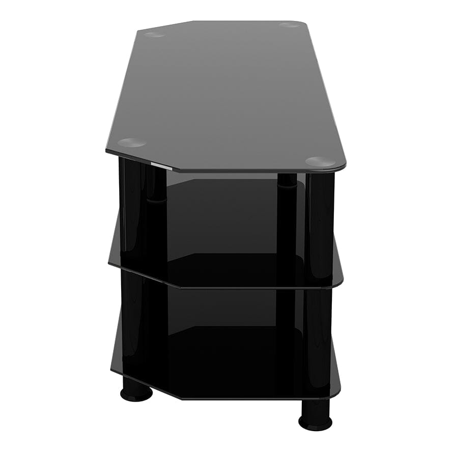 AVF Classic 1.14m Glass Corner TV Stand - Black