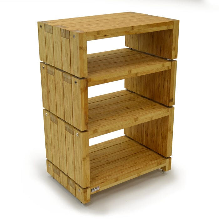 Atacama Audio Elite Eco 24 Reference 4 Shelf Hifi Rack Natural Bamboo