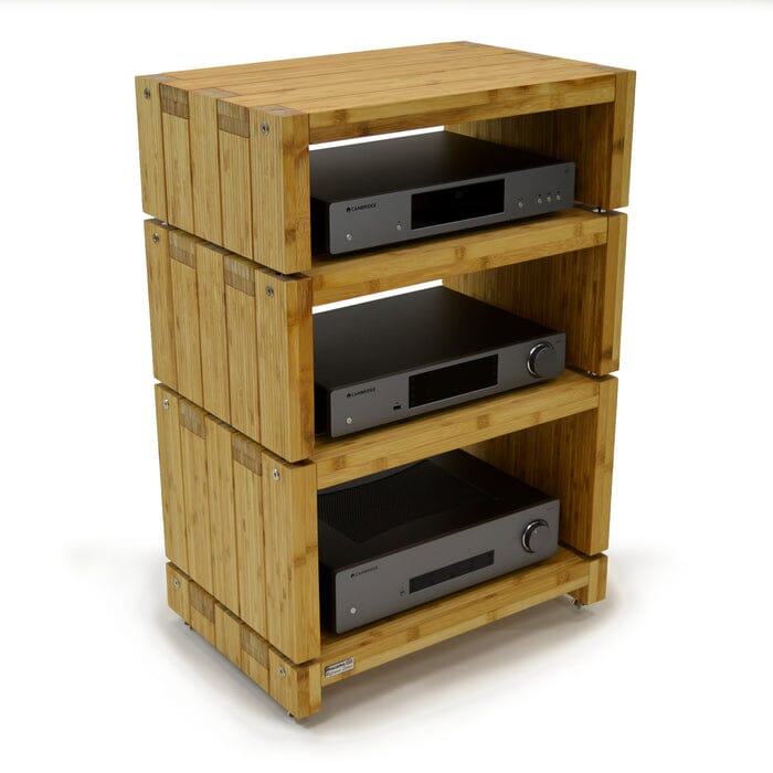 Atacama Audio Elite Eco 24 Reference 4 Shelf Hifi Rack Natural Bamboo