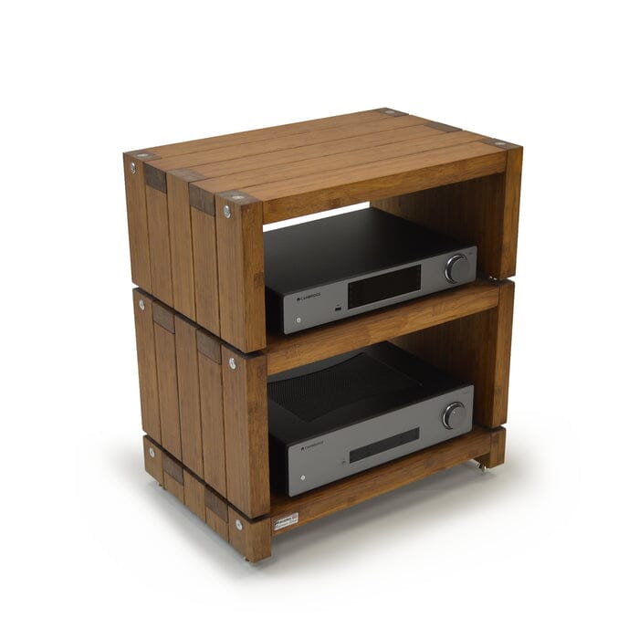 Atacama Audio Elite Eco 24 Reference 3 Shelf Hifi Rack Dark Bamboo