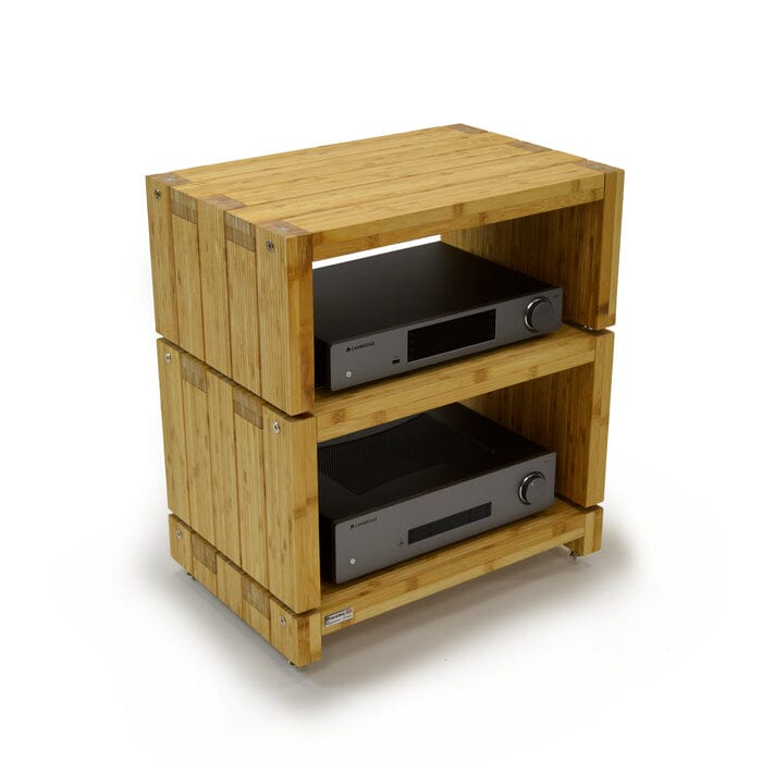 Atacama Audio Elite Eco 24 Reference 3 Shelf Hifi Rack Natural Bamboo