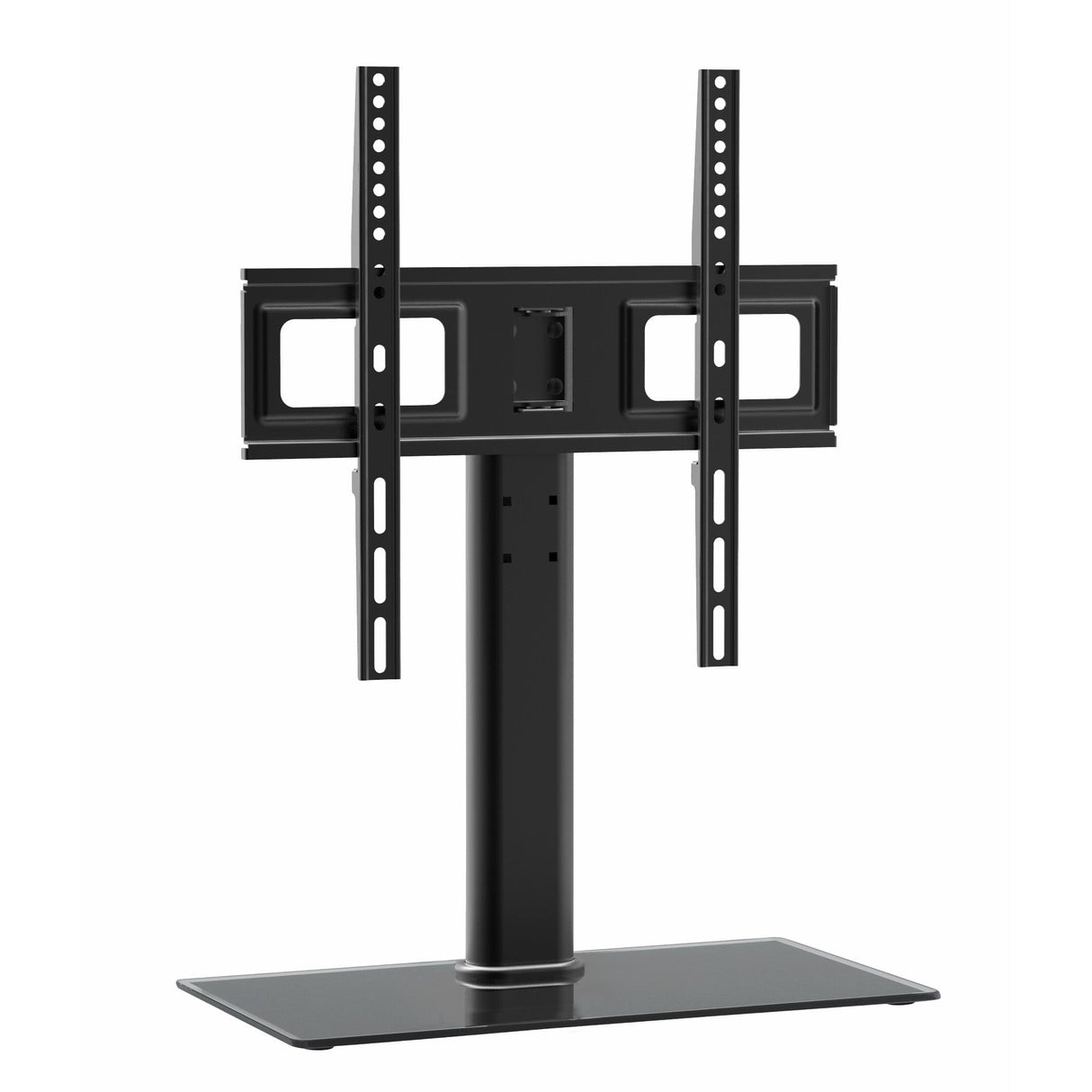 TTAP TT44S Swivel Black Glass Tabletop Pedestal TV Stand for up to 55" TVs