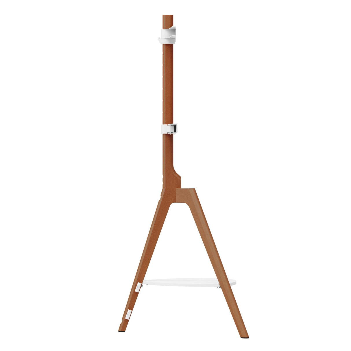 TTAP Tripod Oak TV Stand with Shelf and Swivel for up to 65" TVs
