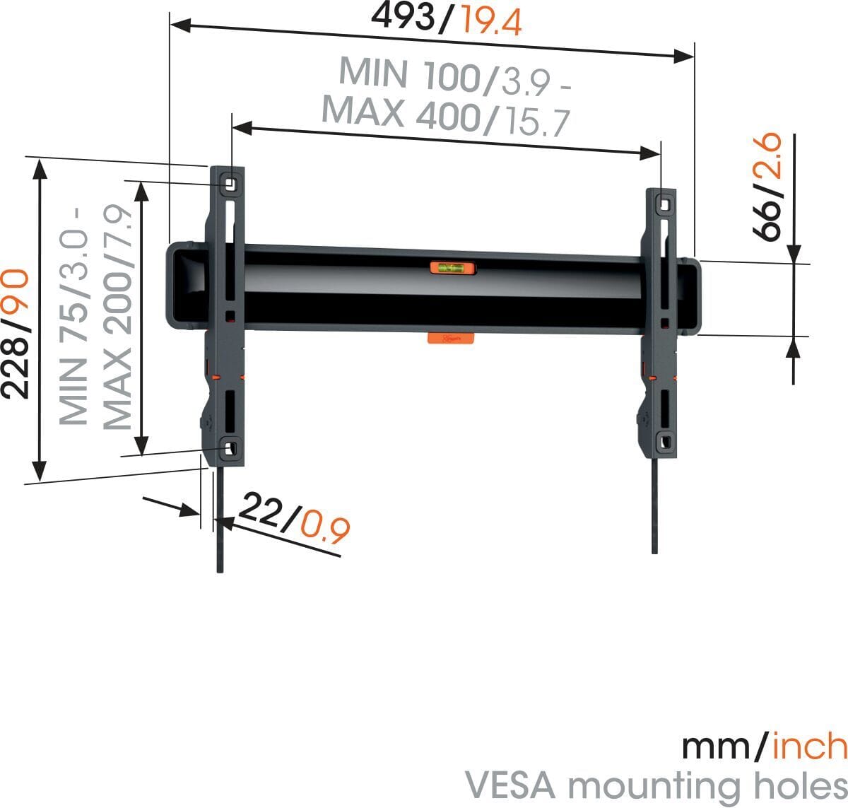 Vogels TVM 3405 SP Flat Wall Bracket for OLED TV's
