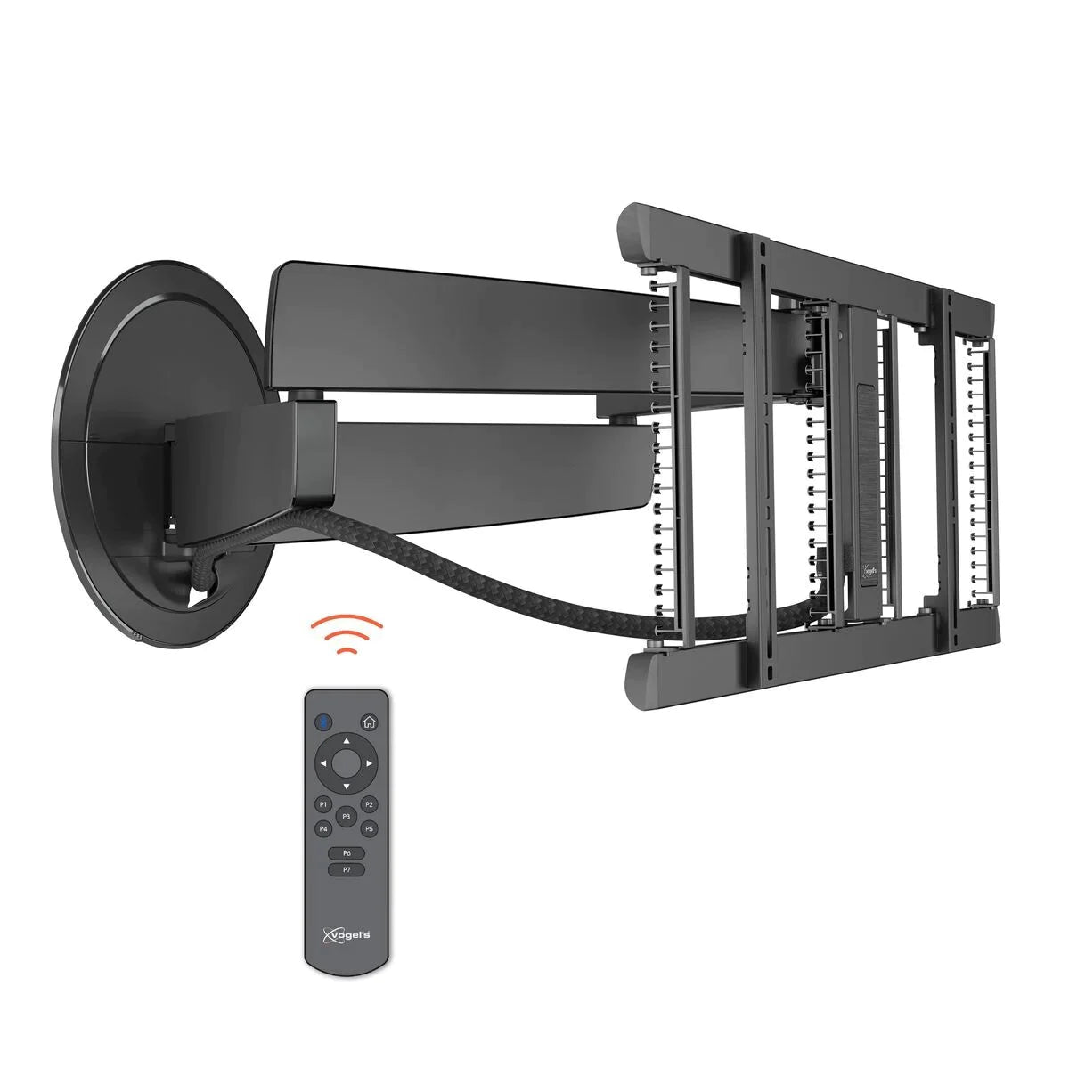 Vogels Signature TVM 7675 Pro Black Motorised TV Wall Bracket for screens up to 77"