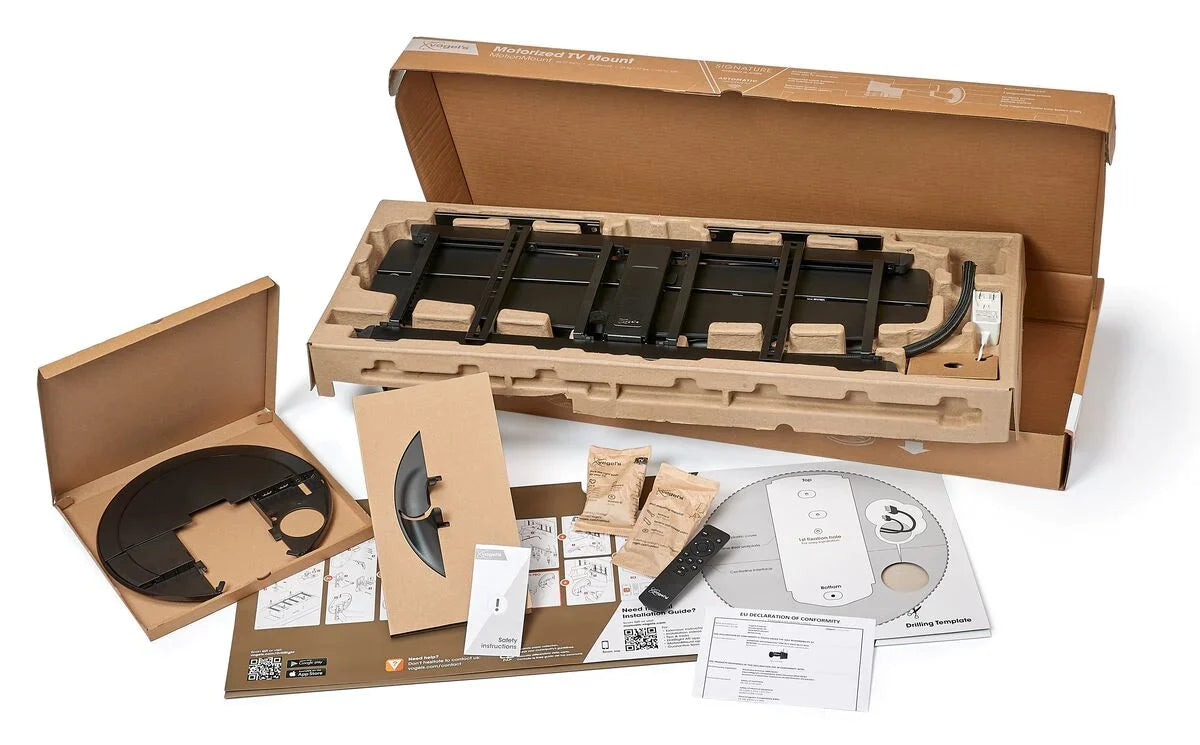 Vogels Signature TVM 7675 Pro Black Motorised TV Wall Bracket for screens up to 77"