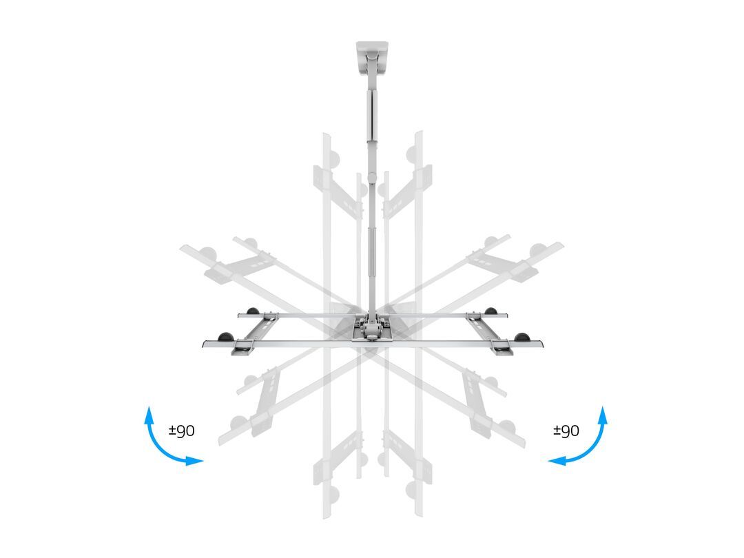 Multibrackets M VESA Flexarm Large White Ultra Thin TV Wall Bracket