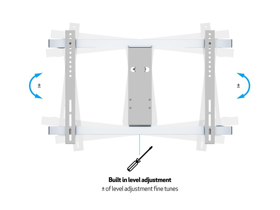 Multibrackets M VESA Flexarm Large White Ultra Thin TV Wall Bracket
