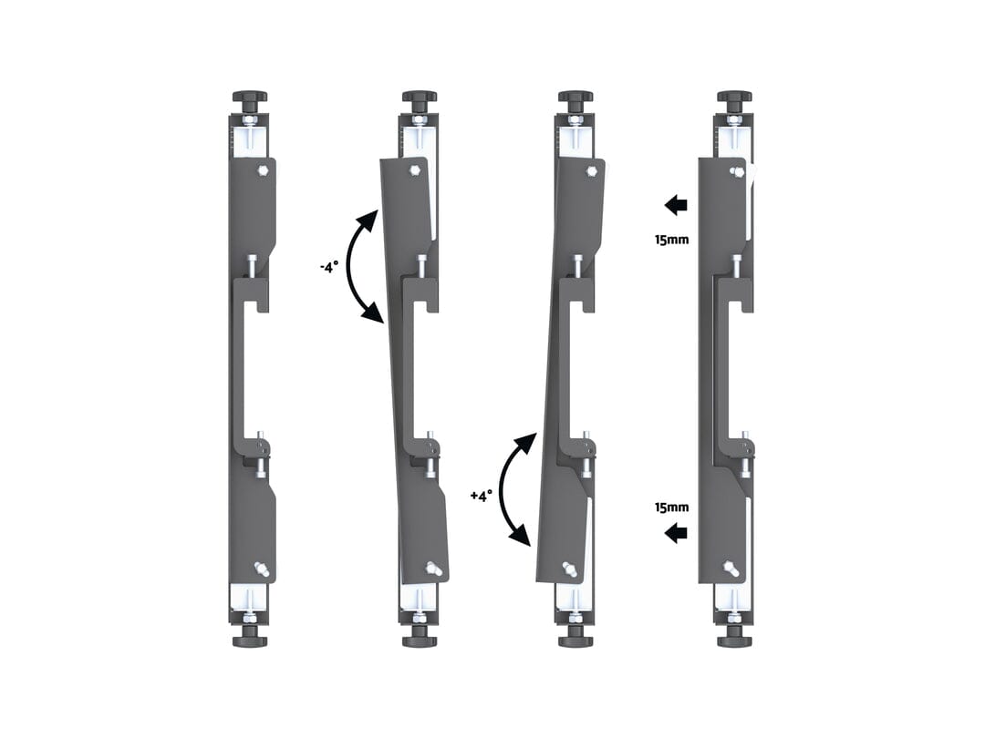 Multibrackets M Wallmount Pro Dual Flat TV Wall Bracket with Micro Adjustment